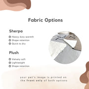 Custom Patterned Pet Color Blanket - Pet Photo + Name Pet Blanket Mod Paws 