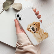 Custom Clear Pet Phone Case - Pet Photo + Name Pet Phone Case Mod Paws 