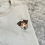 Custom Color Embroidered No Wreath Pet Sweater Using Pet Photo + Name Pet Sweater Mod Paws 