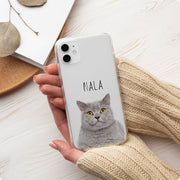 Custom Clear Pet Phone Case - Pet Photo + Name Pet Phone Case Mod Paws 