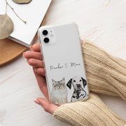 Custom Clear Pet Phone Case - Pet Photo + Name Pet Phone Case Mod Paws 