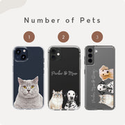 Custom Clear Pet Phone Case - Pet Photo + Name Pet Phone Case Mod Paws 