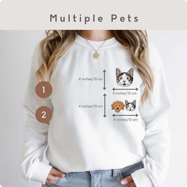 Custom Color Embroidered No Wreath Pet Sweater Using Pet Photo + Name Pet Sweater Mod Paws 