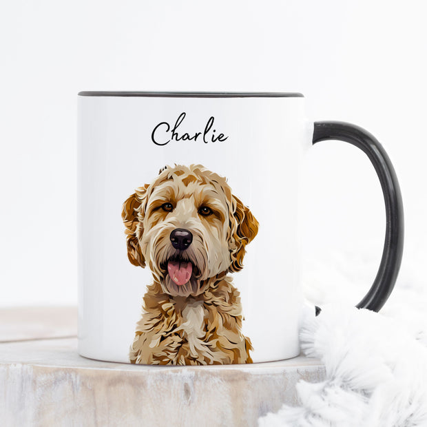 Custom Pet Color Mug - Pet Photo + Name Pet Mugs Mod Paws 