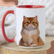 Custom Pet Color Mug - Pet Photo + Name Pet Mugs Mod Paws 