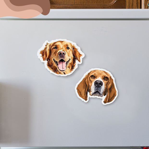 Custom Pet Magnet - Pet Photo + Name Mod Paws 