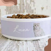 Custom Pet Bowl - Pet Photo + Name Pet Bowl Mod Paws 