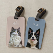 Custom Pet Luggage Tag Using Pet Photo + Name luggage tag Mod Paws 