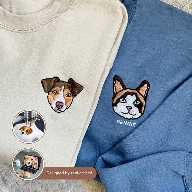 Custom Embroidered Pet Sweater Pet Sweater Mod Paws 