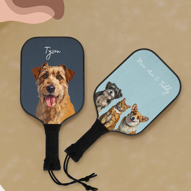 Custom Pet Pickleball Kit - Pet Photo Mod Paws 