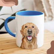Custom Pet Color Mug - Pet Photo + Name Pet Mugs Mod Paws 