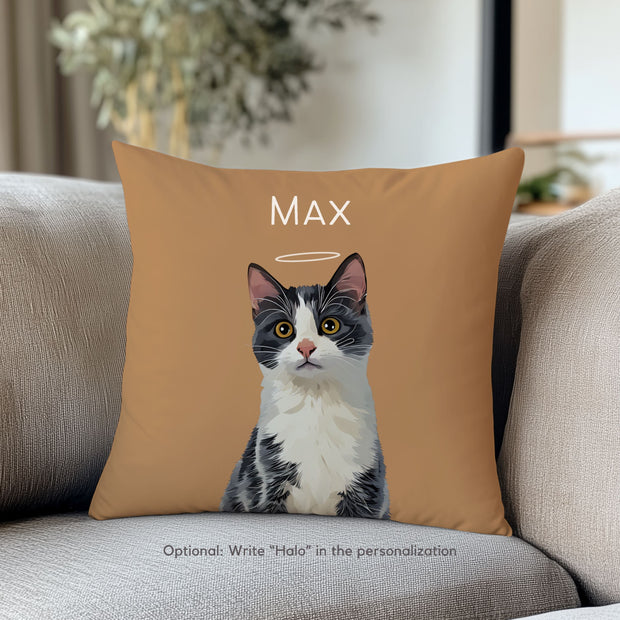 Custom Pet Pillow - Pet Photo + Name Pet Pillow Mod Paws 