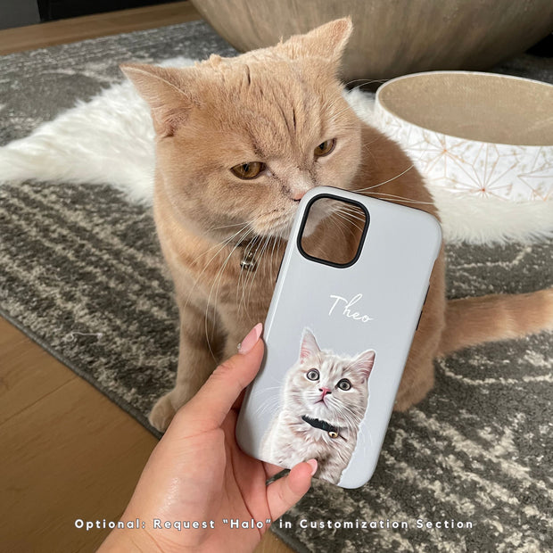 Custom Pet Phone Case - Pet Photo + Name Pet Phone Case Mod Paws 