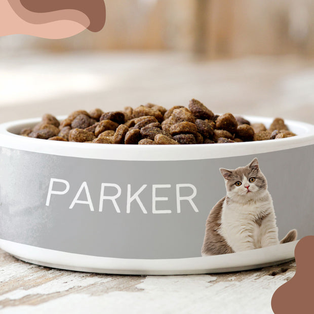 Custom Pet Bowl - Pet Photo + Name Pet Bowl Mod Paws 
