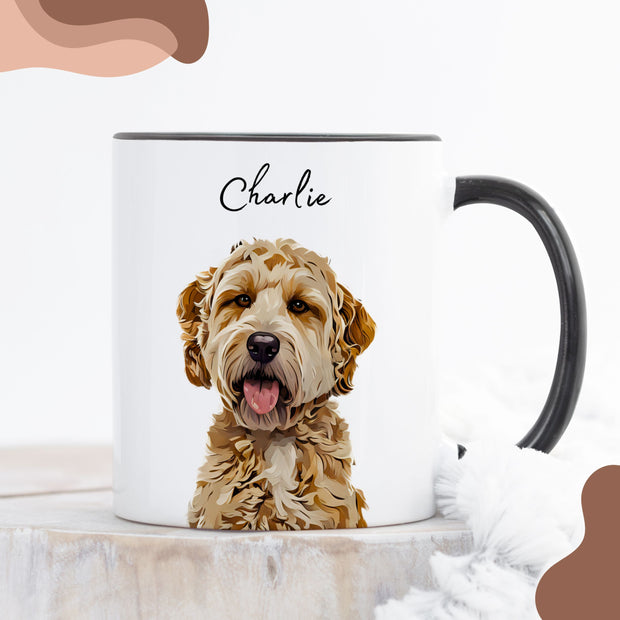 Custom Pet Color Mug - Pet Photo + Name Pet Mugs Mod Paws 