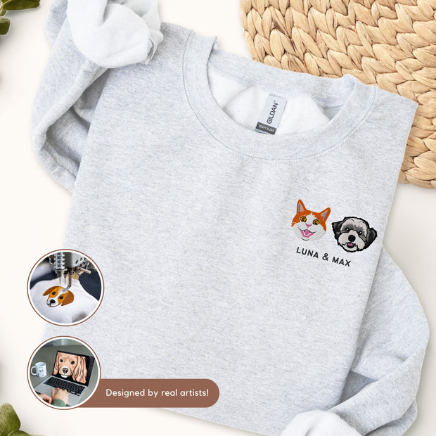 Custom Embroidered Pet Sweater Pet Sweater Mod Paws 