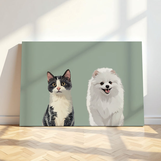 Custom Pet Portrait - Pet Photo + Name Pet Portraits Mod Paws 