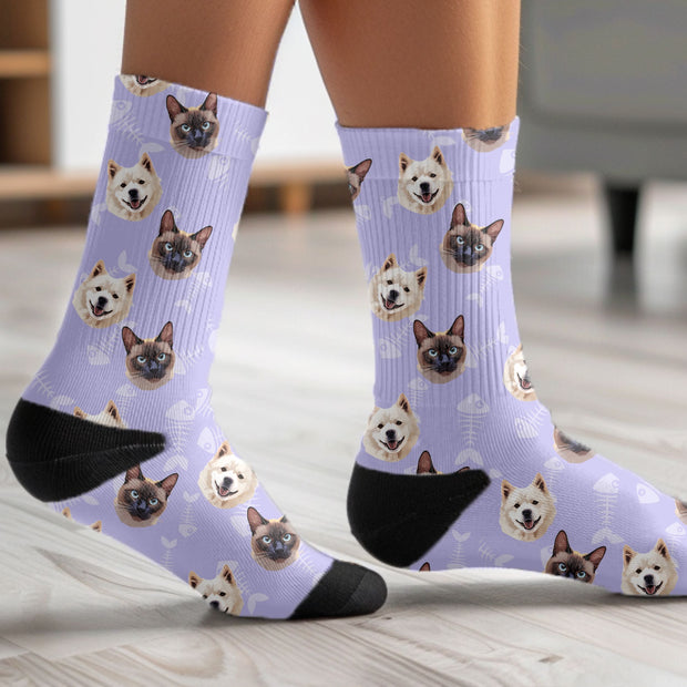 Custom Pet Socks - Pet Photo Pet Socks Mod Paws 