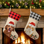 Custom Pet Stocking Using Pet's Photo + Name Pet Stocking Mod Paws 