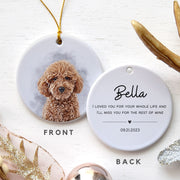 Custom Color Splash Memorial Pet Ornament - Pet Photo + Name Pet Ornaments Mod Paws 
