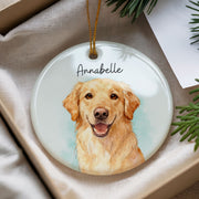 Custom Color Splash Memorial Pet Ornament - Pet Photo + Name Pet Ornaments Mod Paws 