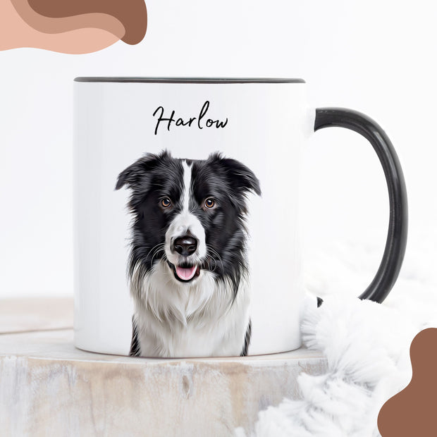 Custom Pet Color Mug - Pet Photo + Name Pet Mugs Mod Paws 