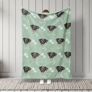 Custom Patterned Pet Color Blanket - Pet Photo + Name Pet Blanket Mod Paws 