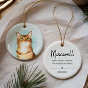 Custom Color Splash Memorial Pet Ornament - Pet Photo + Name Pet Ornaments Mod Paws 
