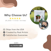Custom Pet Golf Towel - Pet Photo + Name Mod Paws 