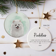 Custom Color Splash Memorial Pet Ornament - Pet Photo + Name Pet Ornaments Mod Paws 