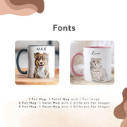 Custom Pet Color Mug - Pet Photo + Name Pet Mugs Mod Paws 