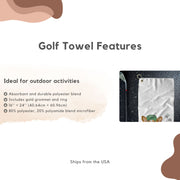 Custom Pet Golf Towel - Pet Photo + Name Mod Paws 