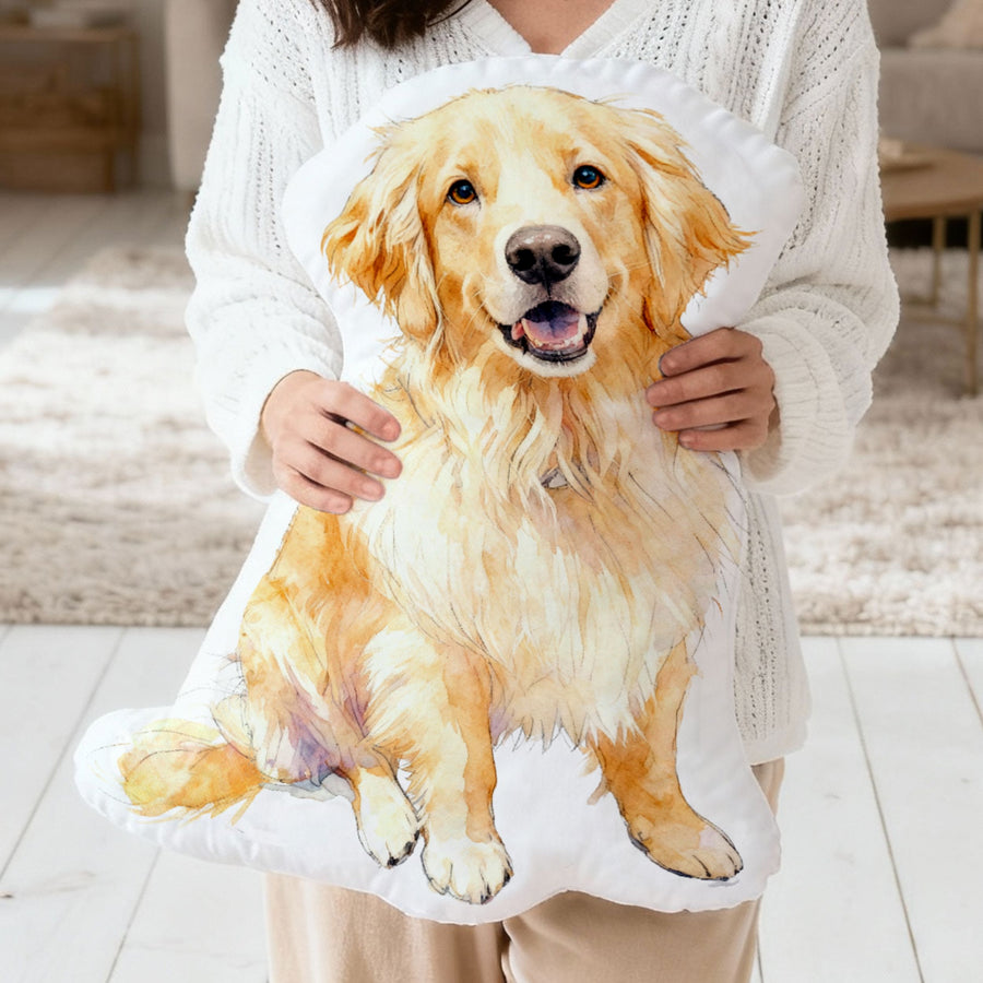 Custom Pet Shaped Cat Dog Pillow - Pet Photo Pet Shaped Pillow Mod Paws