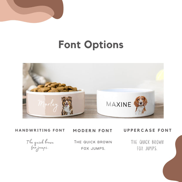 Custom Pet Bowl - Pet Photo + Name Pet Bowl Mod Paws 