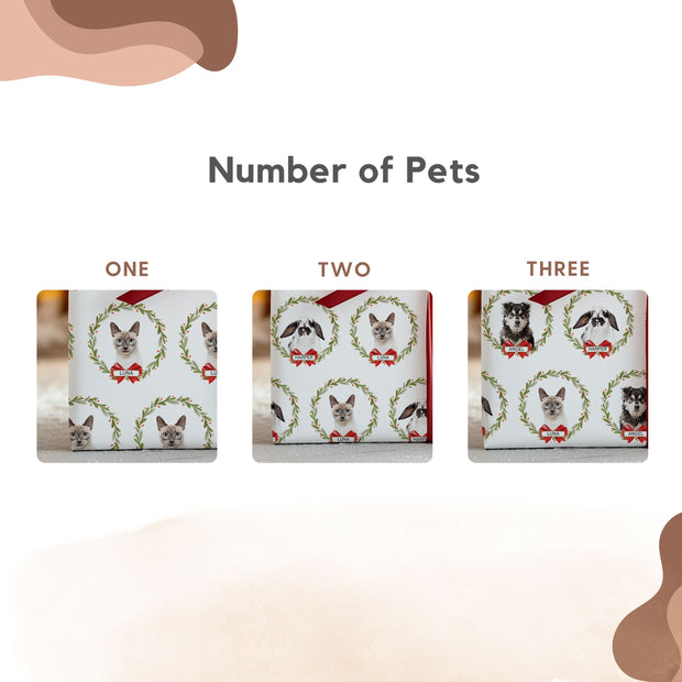 Custom Wrapping Paper Using Pet Photo + Name wrapping paper Mod Paws 