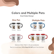 Custom Pet Color Mug - Pet Photo + Name Pet Mugs Mod Paws 