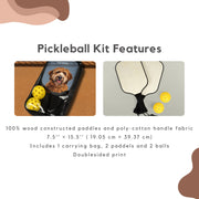 Custom Pet Pickleball Kit - Pet Photo Mod Paws 