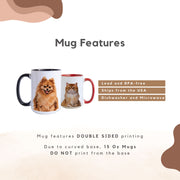 Custom Pet Color Mug - Pet Photo + Name Pet Mugs Mod Paws 