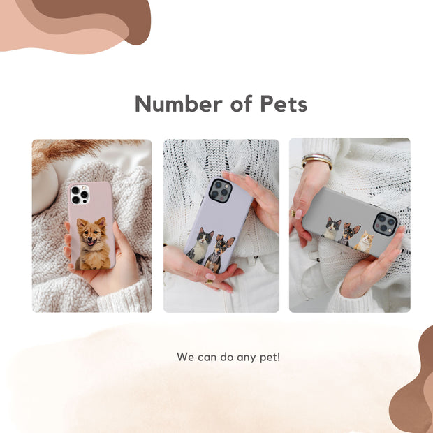 Custom Pet Phone Case - Pet Photo + Name Pet Phone Case Mod Paws 