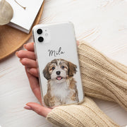 Custom Clear Pet Phone Case - Pet Photo + Name Pet Phone Case Mod Paws 