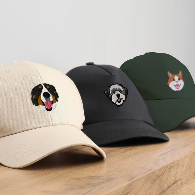 Custom Embroidered Pet Hat - Pet Photo Pet Hats Mod Paws 