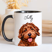 Custom Pet Color Mug - Pet Photo + Name Pet Mugs Mod Paws 