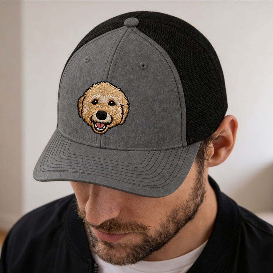 Custom Embroidered Pet Snapback Hat - Pet Photo + Name Pet Hats Mod Paws