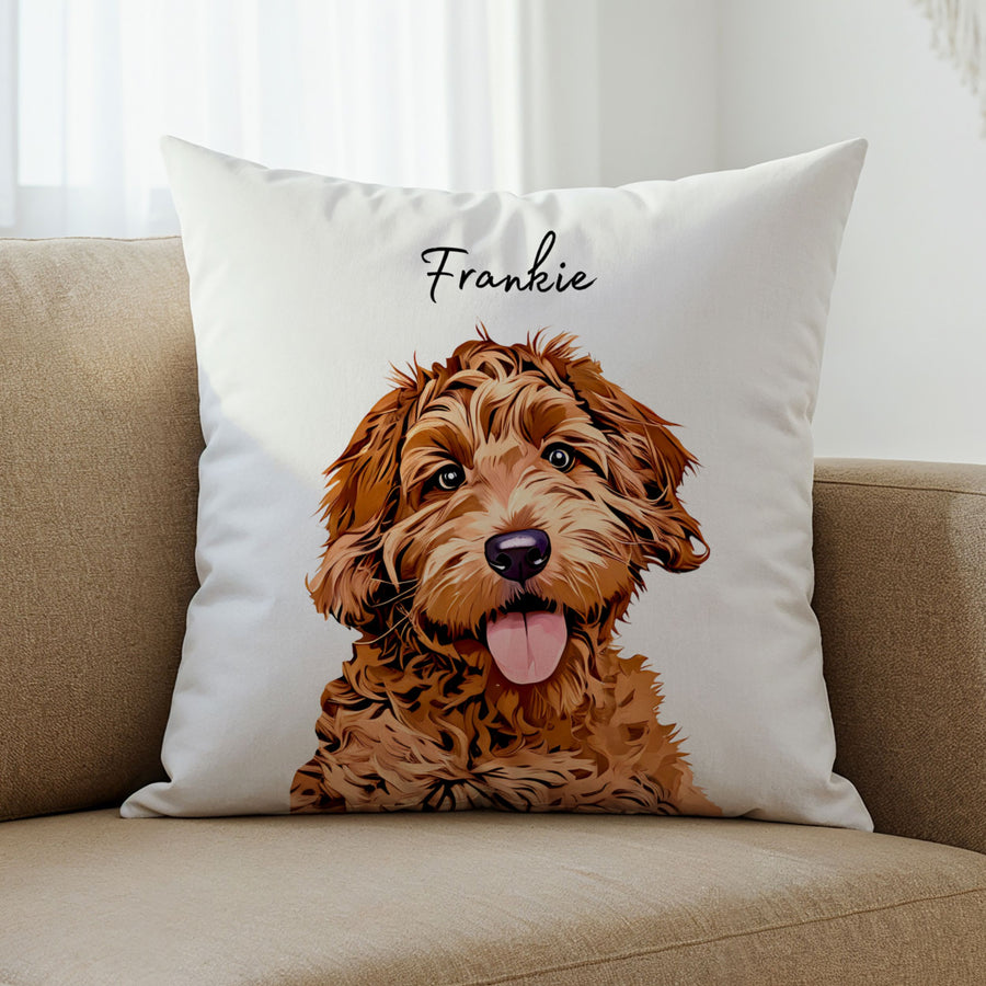 Custom Pet Pillow - Pet Photo + Name Pet Pillow Mod Paws