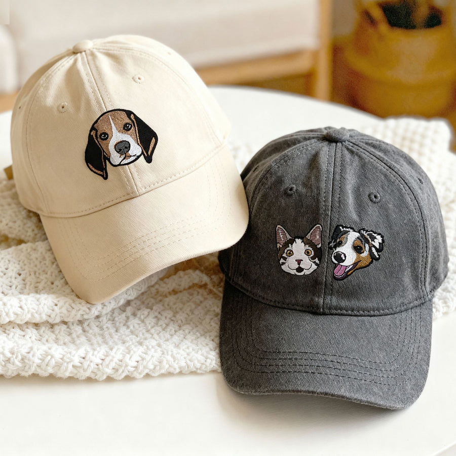 Custom Embroidered Pet Hat - Pet Photo Pet Hats Mod Paws