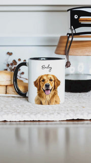 Custom Pet Color Mug - Pet Photo + Name