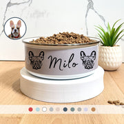 Custom Dog Bowl - Pet Photo + Name Pet Bowl Mod Paws 