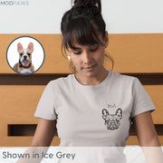 Custom Pet Shirt - Corner Pet Photo + Name Pet Shirt Mod Paws 