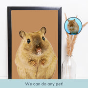 Custom Pet Portrait - Pet Photo + Name Pet Portraits Mod Paws 