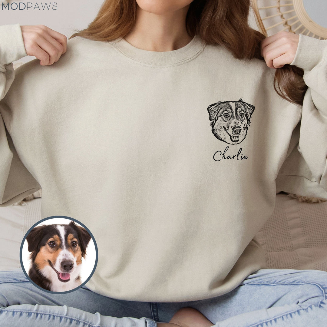 Custom Pet Sweater Personalized Dog Sweater Custom Cat Sweatshirt Mod Paws